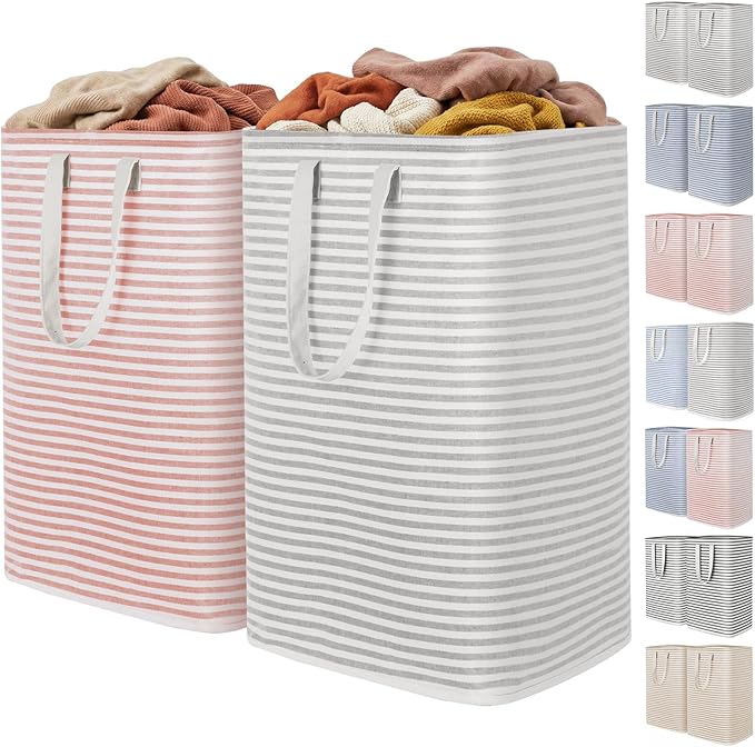 Lifewit 2 Pack Laundry Hamper Large Collapsible Laundry Baskets, Freestanding by Lifewit