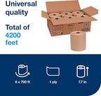Tork Matic Paper Hand Towel Roll Natural H1, 100% Recycled Fiber, 6 Rolls x 700 - Image 2