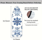Nuxovilar Blue Snowflake Ironing Board Cover, 15 * 54inch, Fit Most Standard - Image 4