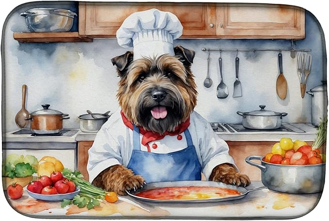 Caroline's Treasures DAC6218DDM Bouvier des Flandres The Chef Dish Drying Mat by CarolinesTreasures