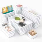 33 PCS Drawer Organizer Set, 4 Size Makeup Drawer Divider Organizer by StoreHappily