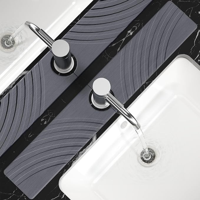 Stone Faucet Mat for Kitchen Sink by SpaceHacks