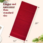Jacquotha Red Hand Towels for Bathroom Ribbed - Image 5