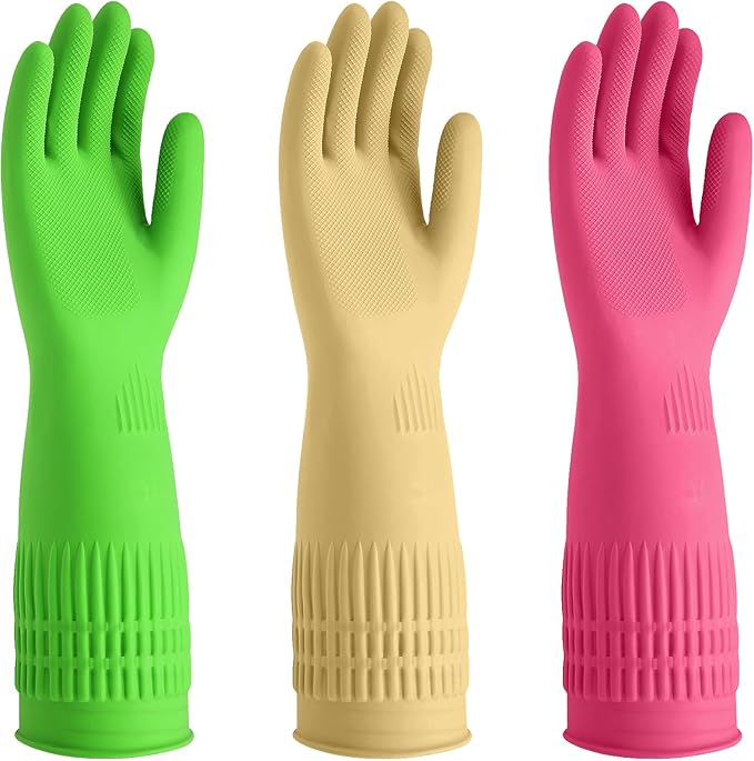 Reusable Rubber Cleaning Gloves by Unknown
