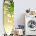 Nuxovilar White Daisy & Yellow Floral Pattern Ironing Board Cover, 15×54 inch - Image 3