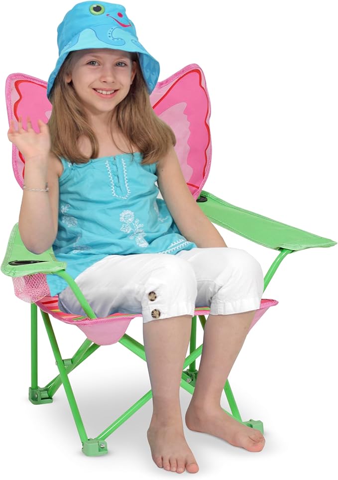 Melissa & Doug Bella Butterfly Child's Outdoor Chair (Frustration-Free Packaging) - Image 4