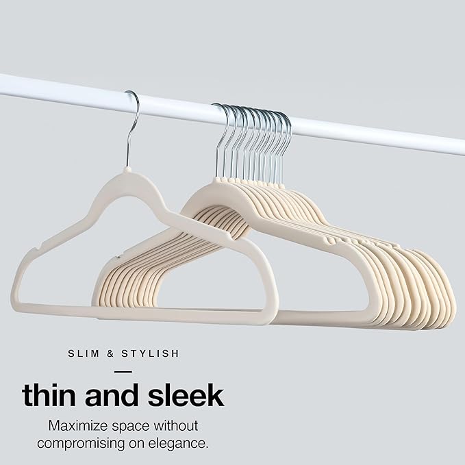 Home-it Premium Velvet Hangers 50 Pack - Image 3