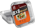 Aluminum Pans 8x8-10 Pack Disposable Foil Pans, Aluminum Roasting Trays by Unknown