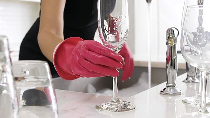 Casabella Premium Waterblock Reusable Household Cleaning Gloves - Image 2