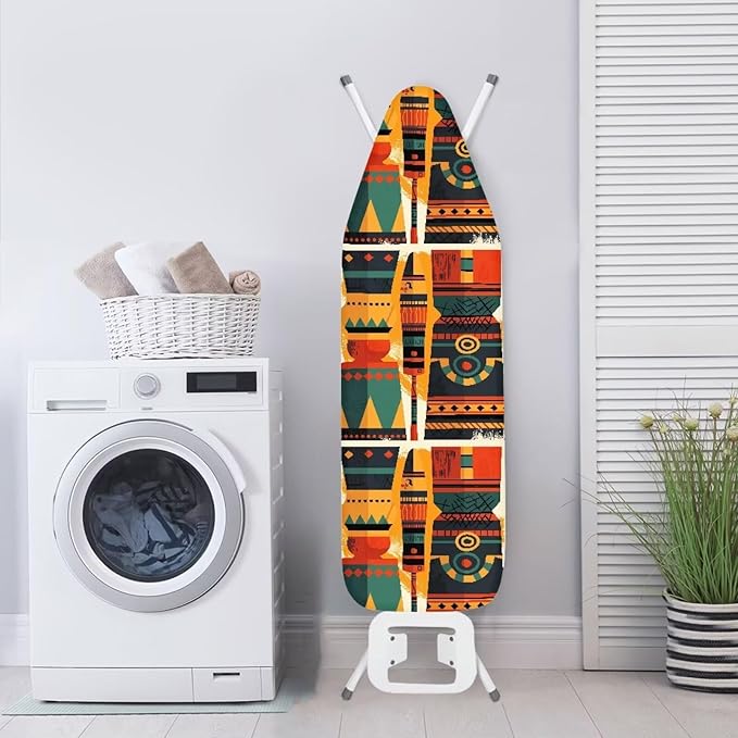 Ethnic Tribal Print Ironing Board Cover Vintage Geometric Zigzag Standard Size - Image 3