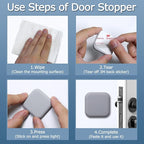 XoYoZo Door Stoppers Wall Protector Buffer Guard Doorknob Door Handle Bumper - Image 3