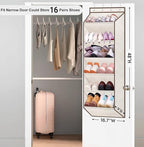 SLEEPING LAMB Shoe Rack for Door, Kids Door Shoe Organizer for Closet hanger - Image 2