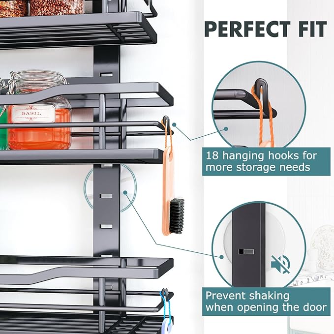 Over The Door Pantry Organizer，6-Tier Over The Door Organizer - Image 5