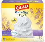Glad ForceFlex Tall Kitchen Trash Bags, 13 Gallon, Gain Lavender - Image 13