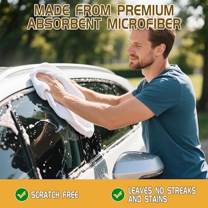 4 Pcs Extra Large Microfiber Cleaning Cloth, Lint and Streak Free - Image 6