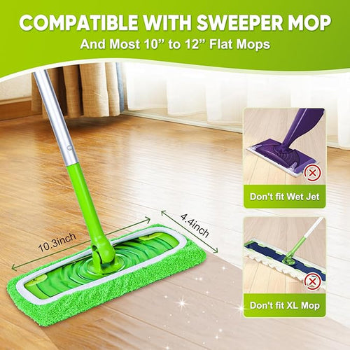 12-Pack Reusable Mop Pads Compatible - Image 2