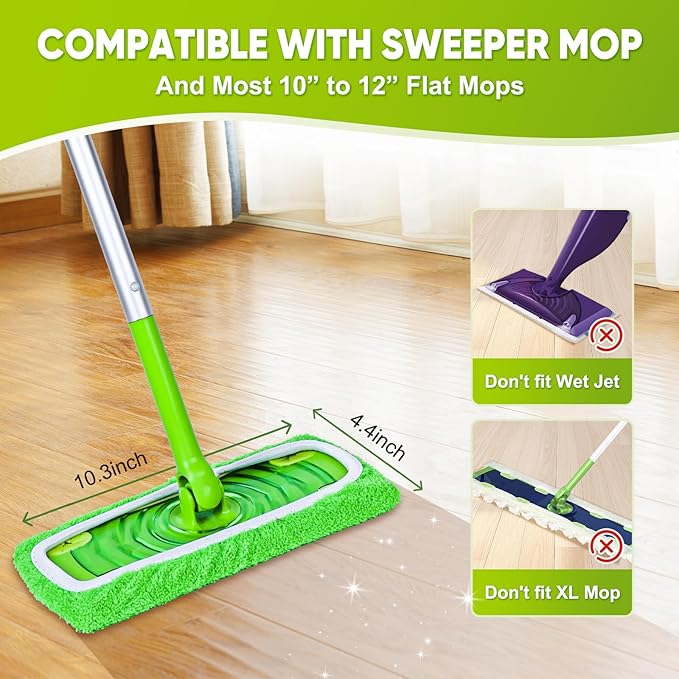 6-Pack Reusable Mop Pads Compatible - Image 2