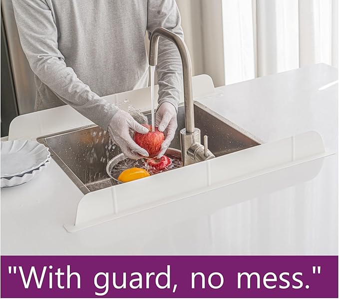 30 inch Premium Kitchen Sink Silicone Water Splash Guard SIZE UPGRADE 30" and - Image 6