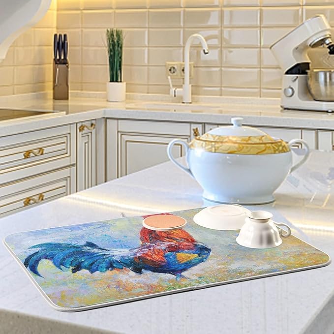 Absorbent Dish Drying Mat for Kitchen Counter - Image 6