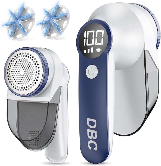 DBC Fabric Shaver with 15000r/Min Powerful Motor, LED Display, 6-Leaf Blades by Unknown