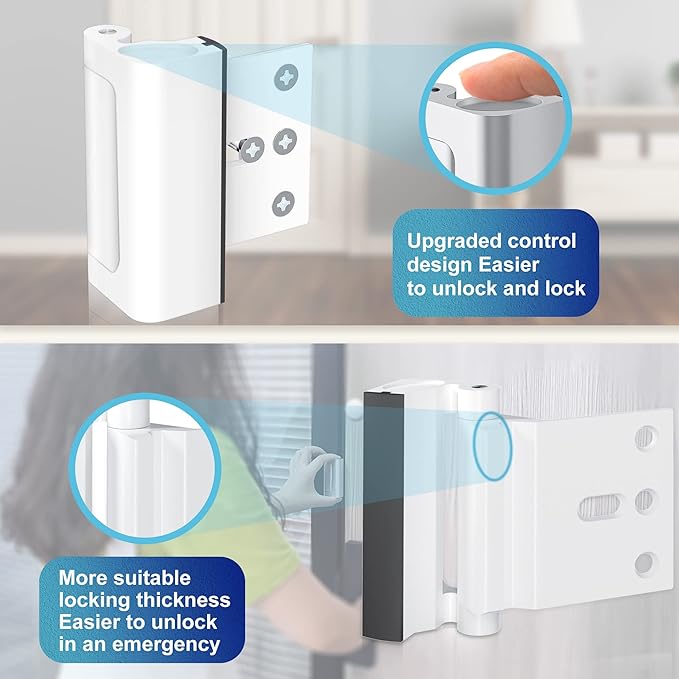 2Pack Door Reinforcement Lock Withstands 800lbs of Force - Image 7