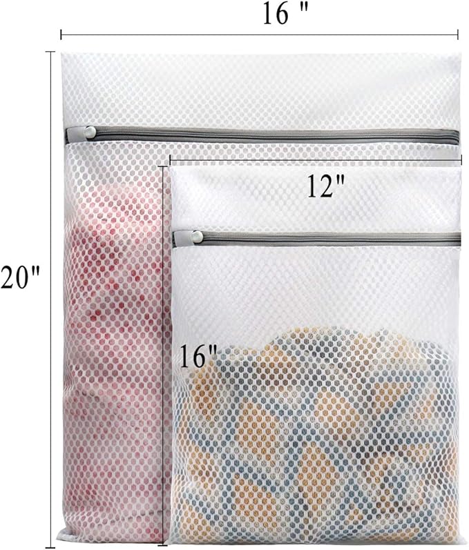 Muchfun 5Pcs Durable Honeycomb Mesh Laundry Bags - Image 5