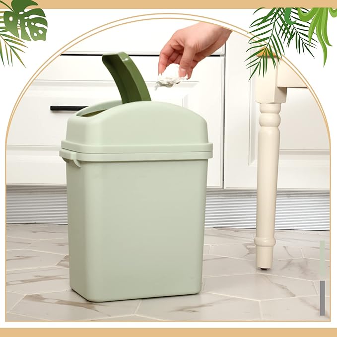 Sumind 2 Pcs 1.8 Gallon Bathroom Trash Can - Image 4