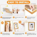 XL Picture Hanging Strips Heavy Duty, 40 Strips Damage Free Removal Picture - Image 7