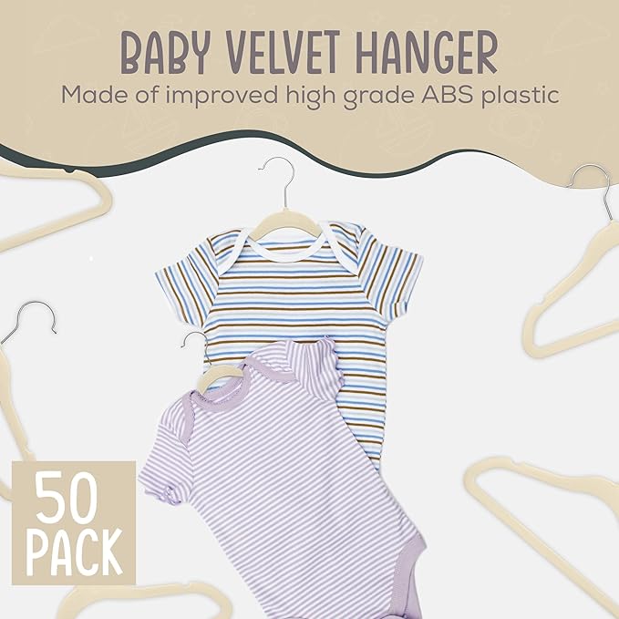 50 Premium Baby Velvet Hangers - Image 3