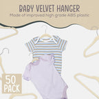 50 Premium Baby Velvet Hangers - Image 3