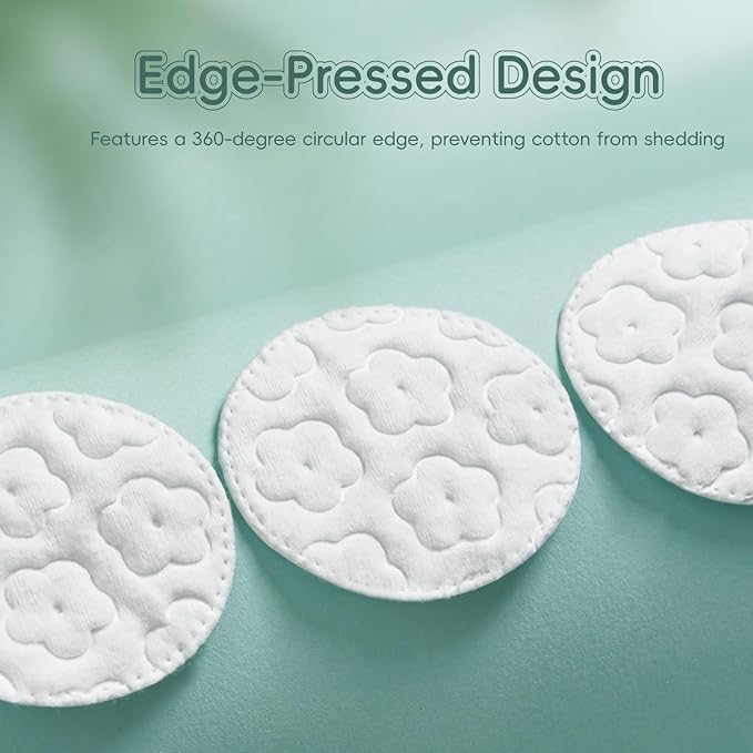 GWT Premium Cotton Rounds for Face, 100% Pure & Lint-Free Cotton Pads, Soft & - Image 5