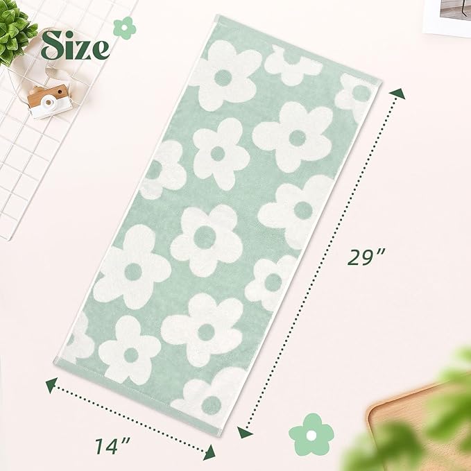Jacquotha Floral Hand Towels Decorative Towel Set of 4, Bathroom & Kitchen & - Image 5