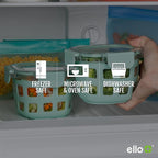 Ello Duraglass 2-Pack 2 Cup Reusable Glass Container Jar - Image 5