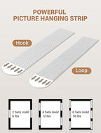 Heavy Duty Large Picture Hanging Strips, 30-Pairs Adhesive Picture Hangers - Image 4