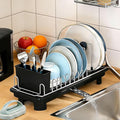 Compact Dish Drying Rack for Countertop, Small-Sized for Dorms, RVs & Tiny by liucocotos