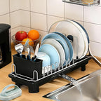 Compact Dish Drying Rack for Countertop, Small-Sized for Dorms, RVs & Tiny by liucocotos