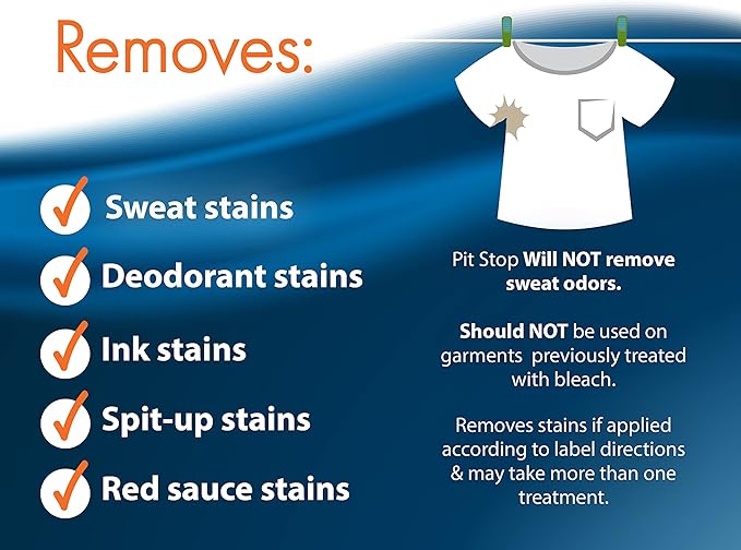 Sanco Industries Pit Stop, Sweat Stain & Deodorant Armpit Stain Remover - Image 5
