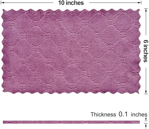 12PCS Kitchen Towels Dish Towels, Double-Sided Microfiber Cleaning Rags - Image 2
