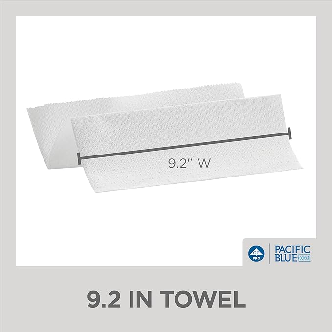 Pacific Blue Select Multifold Premium 2-Ply Paper Towels by GP PRO, 125 Paper - Image 5