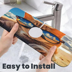 Sunshine Beach Cat Cases Kitchen sink faucet pad, strong water absorption - Image 6