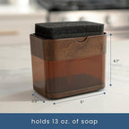 S&T INC. Dish Soap Dispenser and Sponge Holder - Image 4
