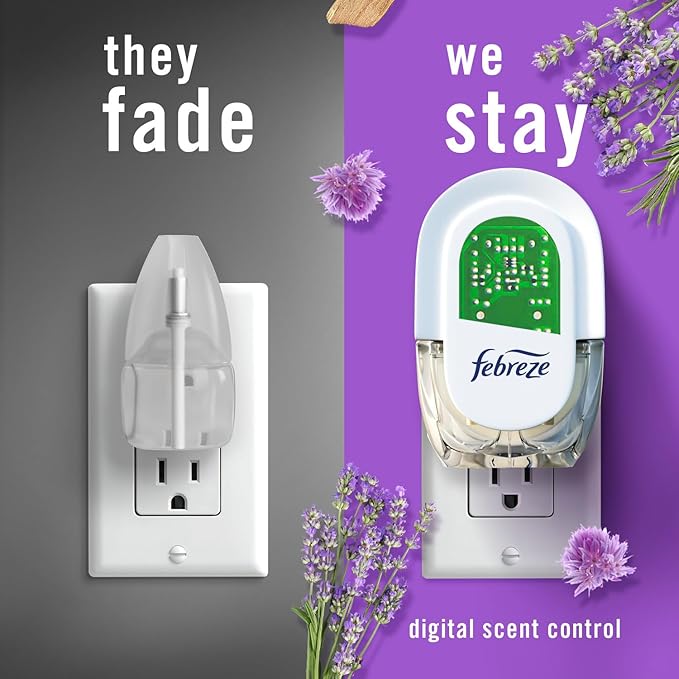 Febreze Plug in Air Fresheners, Mediterranean Lavender, Odor Eliminator - Image 5