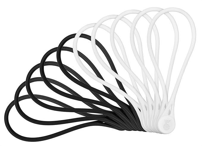 Cable Matters 10-Pack Ultra Strong Silicone Magnetic Cable Ties, Magnetic Cord by CableMatters