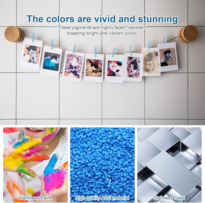 25 PCS Baby Shower Games, Clothes Pins, Plastic Mini Clothespins, Mini Clothes - Image 5