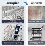 Luxspire Toothbrush Holders for Bathroom, Stainless Steel Electric Toothbrush - Image 4