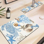 19.5" x 12" Dish Drying Mat & 24" x 5.5" Sink Splash Guard, Super Absorbent - Image 5