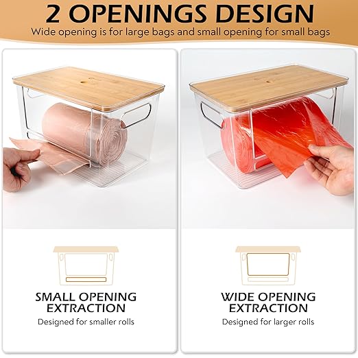 2 Pack Stackable Trash Bag Dispenser - Image 3
