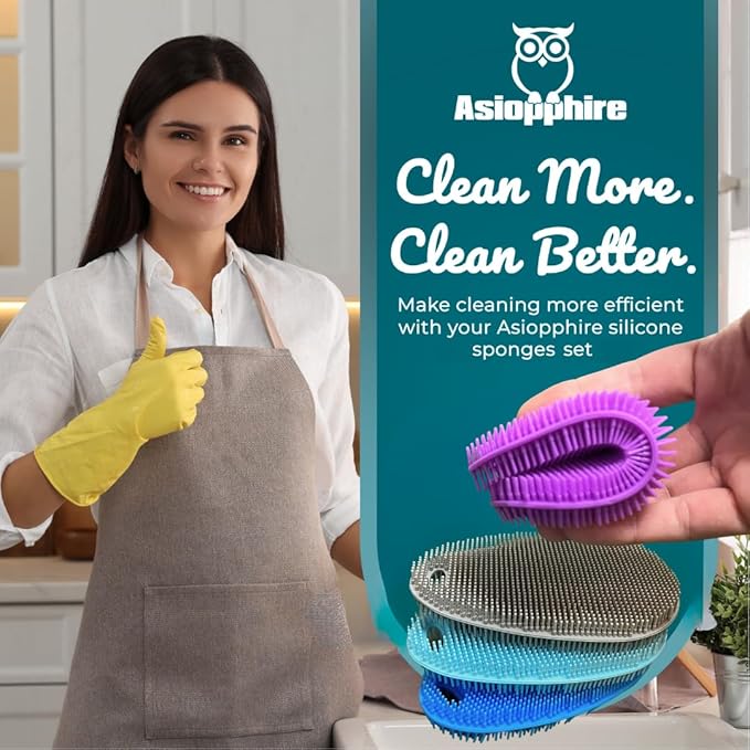 Food Grade Silicone Dish Scrubber - Image 6