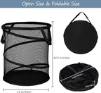 BATTOO Mesh Collapsible Laundry Baskets, Foldable Pop Up Laundry Hamper - Image 2