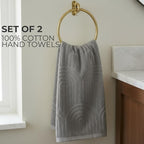 KIBAGA Decorative Hand Towels for Your Bathroom Or Kitchen – Luxurious Set of 2 - Image 3